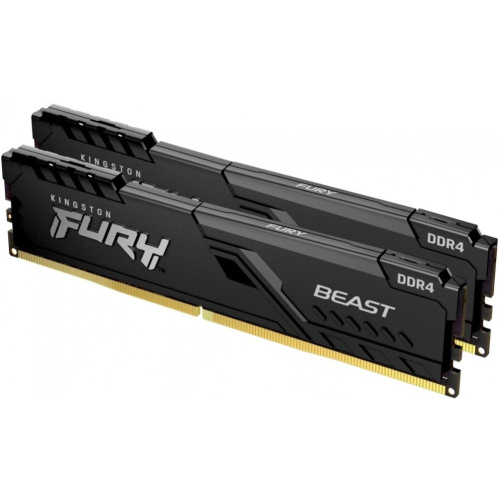 ОЗУ Kingston 16GB 3200MHz DDR4 CL16 DIMM (Kit of 2) Fury Beast Black KF432C16BBK2/16