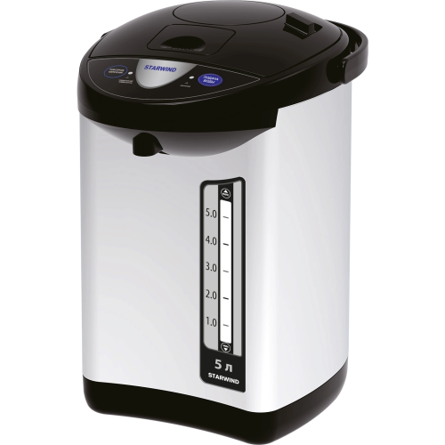 Термопот Starwind STP5741 черный/серебристый