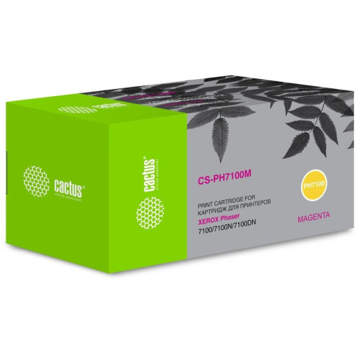 Тонер Картридж Cactus CS-PH7100M (106R02607) пурпурный для Xerox Phaser 7100/7100N/7100DN (4500стр.)