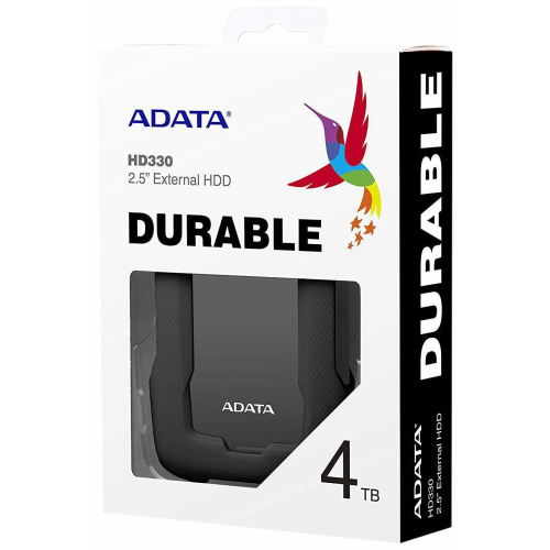 Внешний HDD 4TB A-DATA HD330 (AHD330-4TU31-CBK), 2,5", USB 3.1, черный