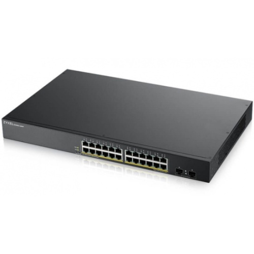 Коммутатор Zyxel GS1900-24HPv2 (GS190024HPV2-EU0101F) 24xGE PoE+, 2xSFP