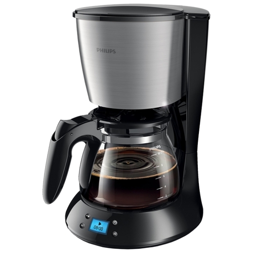 Кофеварка PHILIPS HD7459/20 черный/серебристый 1000 Вт