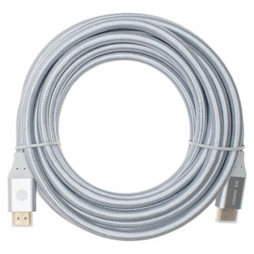 Кабель аудио-видео Cactus CS-HDMI.2.1-5 HDMI (m)/HDMI (m) 5м серебристый