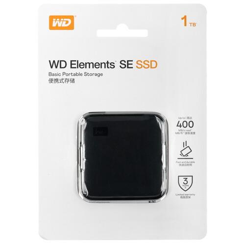 1000 ГБ Внешний SSD WD Elements SE [WDBAYN0010BBK-CESN]