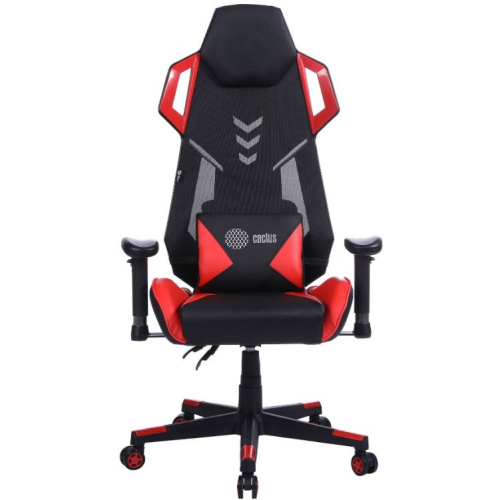 Кресло игровое Cactus CS-CHR-090BLR черный/красный