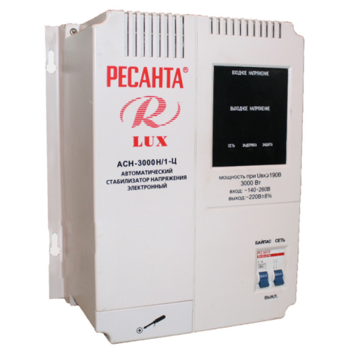Стабилизатор напряжения Ресанта АСН-3000Н/1-Ц серый