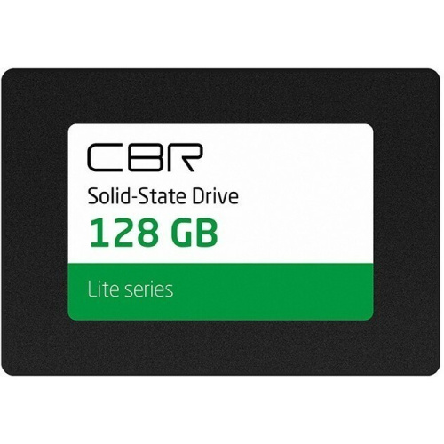 SSD CBR SSD-128GB-2.5-LT22, серия Lite, 128 GB, 2.5", SATA III 6 Gbit/s, SM2259XT, 3D TLC NAND, R/W speed up to 550/520 M