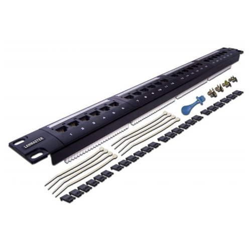Патч-панель Lanmaster LAN-PPL24U6 1U 24x кат.6 UTP