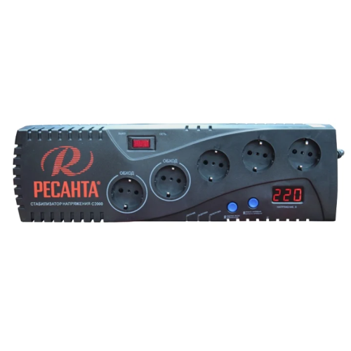 Стабилизатор напряжения Ресанта С2000 черный