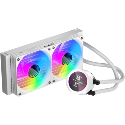 СВО 1STPLAYER TS4 240 White (TS4-240-WH) / 2x120mm, ARGB, IPS display