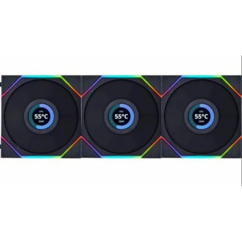 Вентилятор LIAN LI Uni Fan TL LCD (G99.12TLLCD3B.00) 120mm 1900RPM sRGB Black (3pcs)