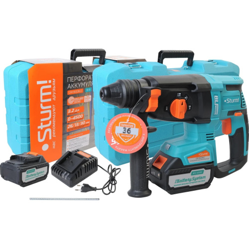 Перфоратор Sturm! CRH1832BLC 1x4.0Ач ,ЗУ
