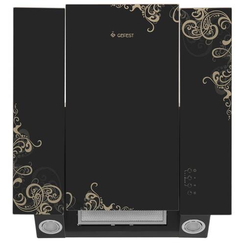 Вытяжка наклонная Gefest ВО 3603 К19 черный/золотистый