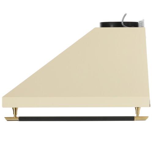 Вытяжка каминная Beko CWB6410CR бежевый/золотистый, черный