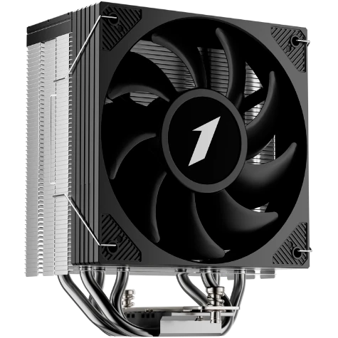 Кулер 1STPLAYER Cryo CY12 Black (CY12-BK) / 4HPx6mm, single tower, 1x120mm fan, 750-1900 RPM, 57.6 CFM, 38.2 dBA