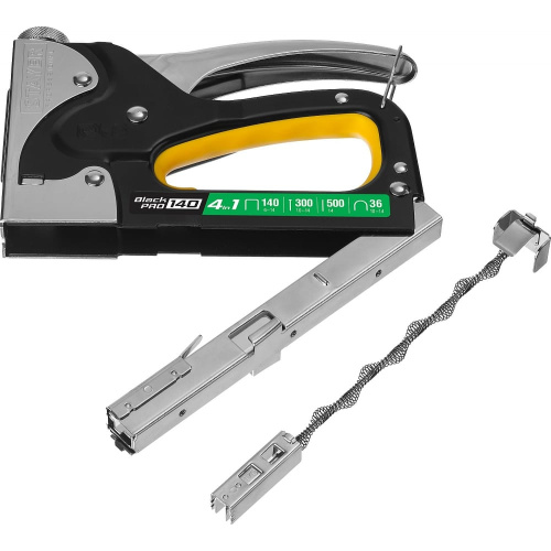 Степлер для скоб STAYER Professional 31510-z01 BlackPro 140 4-в-1