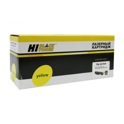 Тонер-картридж Hi-Black (HB-TK-5270Y) для Kyocera M6230cidn/M6630/P6230cdn, Y, 6K