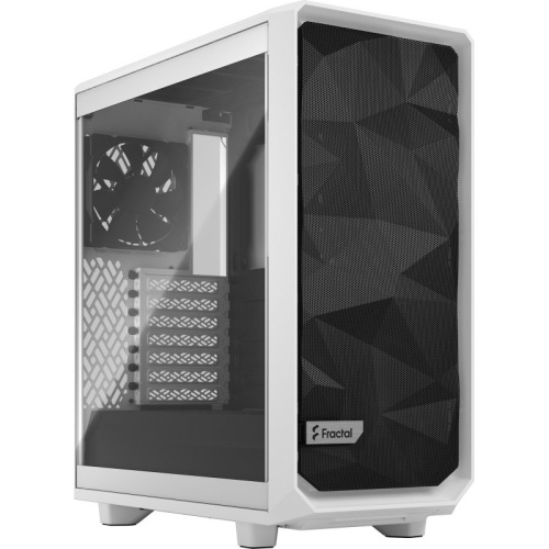 Корпус Fractal Design Meshify 2 Compact White - TG / ATX, TG / 2x140mm & 1x120mm fans inc. / FD-C-MES2C-05