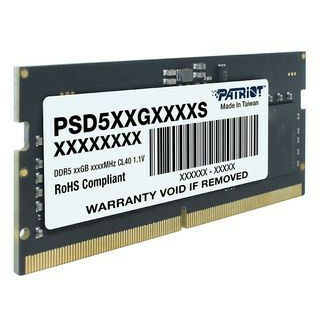 ОЗУ Patriot CL40 (PSD58G480041S) DDR5 8Gb 4800MHz RTL PC5-38400 SO-DIMM 260-pin 1.1В single rank