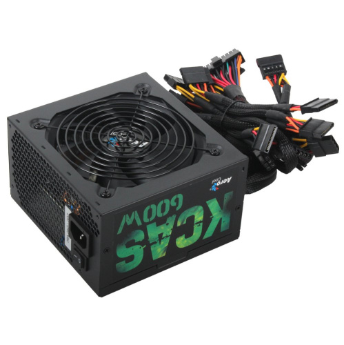 Блок питания Aerocool KCAS-600W Plus 80+ bronze ATX 600W (24+4+4pin) APFC 120mm fan 7xSata RTL