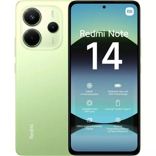 Смартфон Xiaomi Redmi Note 14 6/128 Гб Lte Лаймовый Зеленый