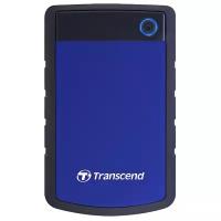 Внешний HDD 2.0TB USB3.0 Transcend StoreJet 25H3, прорезиненный, синий (TS2TSJ25H3B)