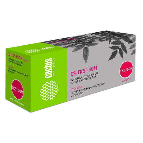 Картридж лазерный Cactus CS-TK5150M пурпурный (10000стр.) для Kyocera Ecosys M6035cidn/P6035cdn