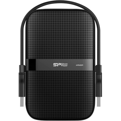 Внешний HDD Silicon Power Armor A60 (SP020TBPHDA60S3A), 2TB 2.5", USB 3.2, Черный