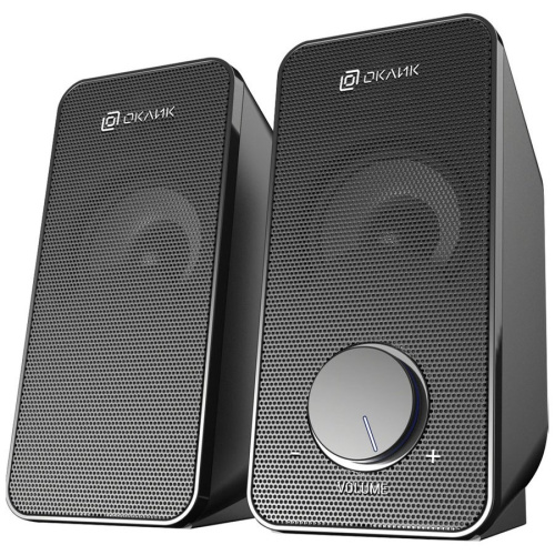 Колонки OKLICK OK-122 2.0 черный 4Вт