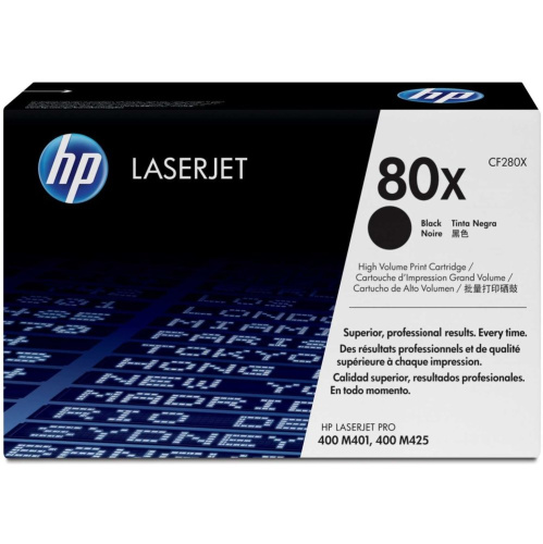 Картридж лазерный HP 80X CF280X черный (6900стр.) для HP LJ Pro M401/M425