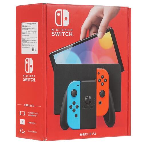 Игровая консоль Nintendo Switch OLED красный, синий
