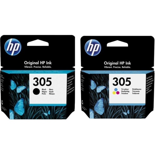 Картридж струйный HP 305 (3YM60AE+3YM61AE) 6ZD17AE черный/трехцветный (120стр) (2мл) для HP DJ 2300/2700/2730/4100/4134