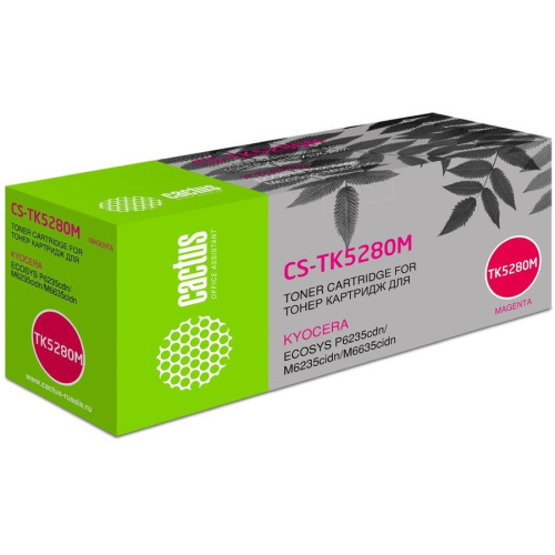 Тонер Картридж Cactus CS-TK5280M пурпурный (11000стр.) для Kyocera ECOSYS P6235cdn, M6235cidn, M6635cidn