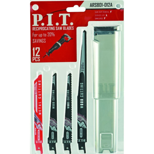 Набор полотен для сабельной пилы P.I.T. ARSB01-012A 12шт