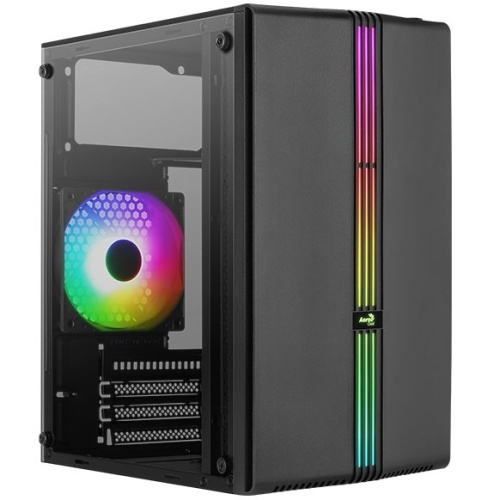 Корпус AeroCool EVO Mini-G-BK-v1 (4711099472352) MiniTower (mATX, USB3x1, USB2x2, 120mm RGB fan, без БП)