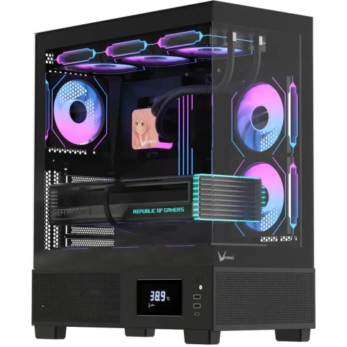 Корпус Formula Crystal E1 Floe, ATX, без БП, черный