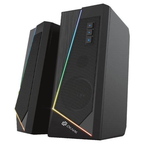 Колонки OKLICK OK-125 2.0 черный 12Вт