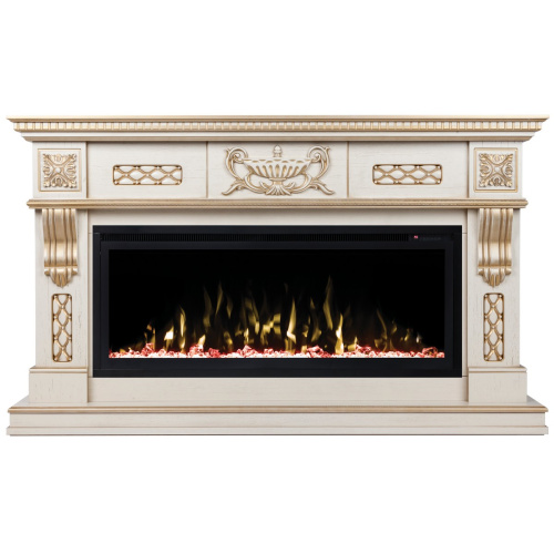 Электрокамин RealFlame Corsica 42/BV WT с очагом Saphir 42