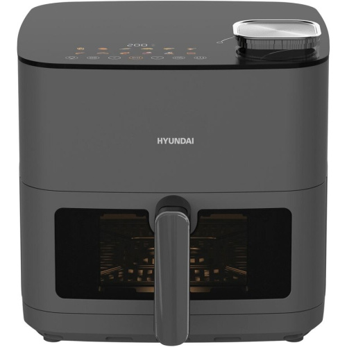 Аэрогриль Hyundai HYF-9085 темно-серый/серебристый