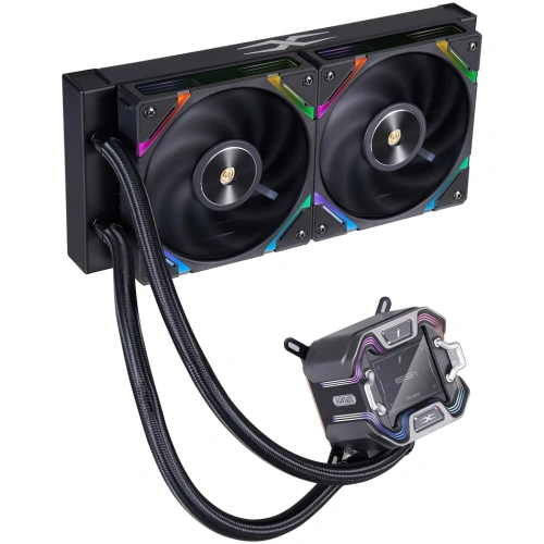 СВО 1STPLAYER X-240 Black (X-240-BK) / 2x120mm, ARGB, IPS display
