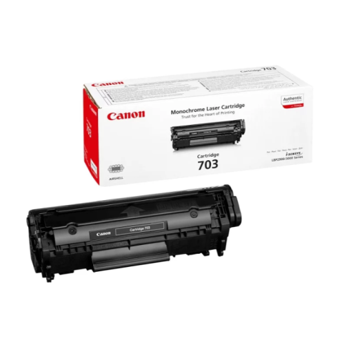 Тонер-картридж Canon 703 (7616A005) Black черный, 2000 стр, для LBP-2900/3000