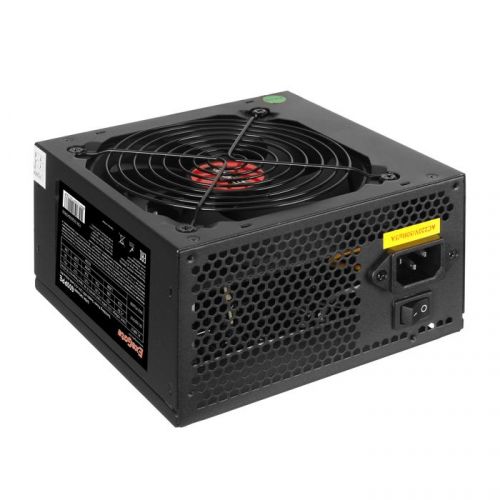 Блок питания ExeGate EX260643RUS-PC 600W 600PPE, ATX, PC, black, APFC, 12cm, 24p+(4+4)p, PCI-E, 5xSATA, 3xIDE, FDD + кабель 220V