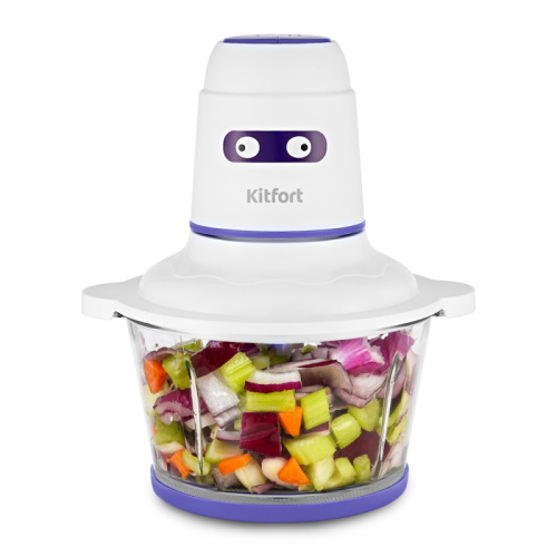 Измельчитель Kitfort КТ-3050-1 белый/фиолетовый