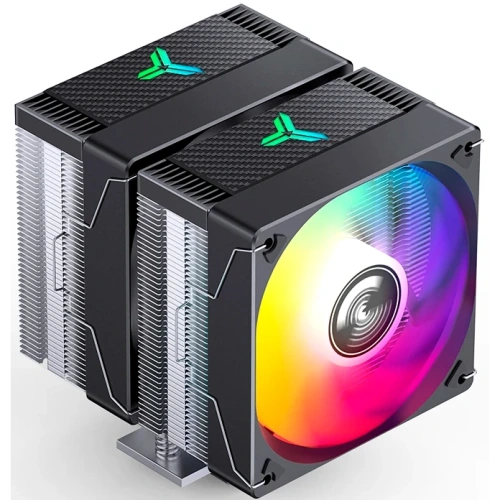 Кулер JONSBO CR-3000E ARGB Black LGA1851/1700/1200/115X/AM5/AM4 (TDP 260W, PWM, 2 x 120mm ARGB LED Fan, 6 тепловых трубок, 4-pin) Retail