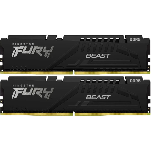 ОЗУ Kingston Fury Beast Black EXPO CL30 (Kit of 2) (KF560C30BBEK2-16) DDR 5 DIMM 16Gb PC48000, 6000Mhz, (retail)