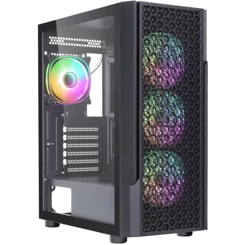 Корпус Accord 3312 (ACC-3312) черный без БП ATX 2xUSB2.0 1xUSB3.0 audio bott PSU