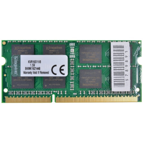 ОЗУ Kingston KVR16S11/8 ValueRAM, SO-DIMM DDR3-1600 8GB PC3-12800, CL11, 1.5V, retail