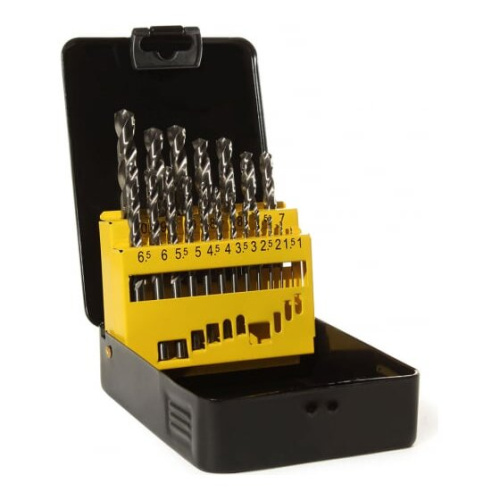 Набор сверл ГРАНИТ 165206 по металлу HSS-G из 19 штук