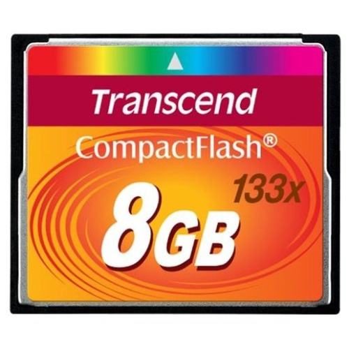 Карта памяти Transcend CF 8GB , 133X (TS8GCF133)