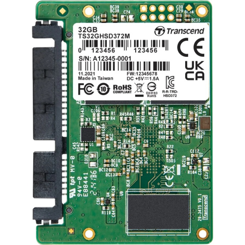 SSD Transcend HSD372M (TS32GHSD372M) 32Гб, Half-Slim SATA III MLC, темп. режим от 0С до +70С